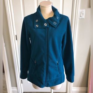 3/$20 Notice blue zipper sweater